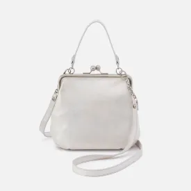 Alba Crossbody In Metallic Leather - Silver