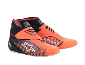 ALPINESTARS 2713023_156_2,5 Karting shoes TECH-1 KZ V2, black/orange fluo, Size 34