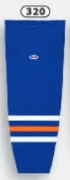 Athletic Knit (AK) HS2100-320 Edmonton Oilers Royal Blue Mesh Ice Hockey Socks