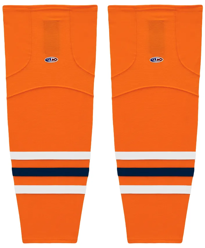 Athletic Knit (AK) HS2100-369 Bakersfield Condors Orange Mesh Ice Hockey Socks