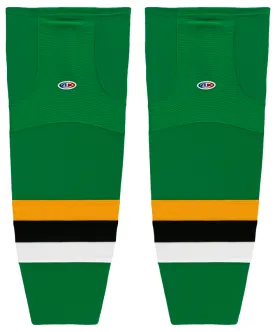 Athletic Knit (AK) HS2100-406 Minnesota North Stars Kelly Green with Black Stripe Mesh Ice Hockey Socks