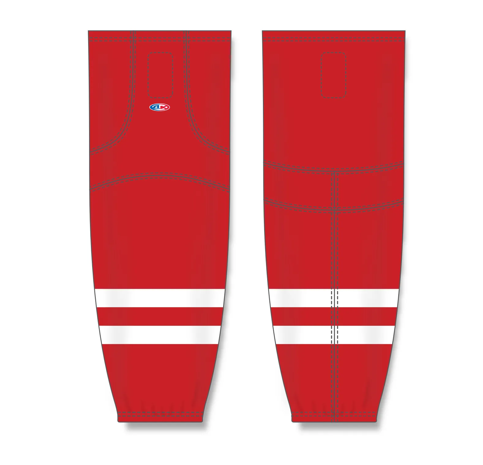 Athletic Knit (AK) HS2100-527 Team Canada Red Mesh Ice Hockey Socks