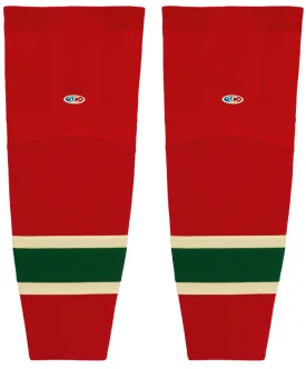 Athletic Knit (AK) HS2100-564 2007 Minnesota Wild Red Mesh Ice Hockey Socks