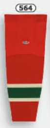 Athletic Knit (AK) HS2100-564 2007 Minnesota Wild Red Mesh Ice Hockey Socks