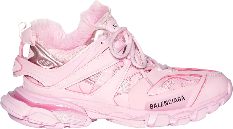 Balenciaga Wmns Track Trainer Fake Fur - Pink