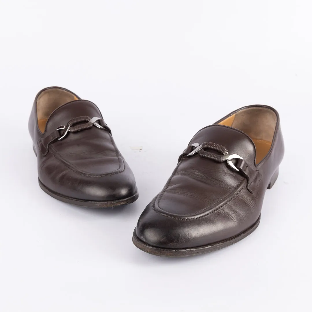 Bally Brown Leather Loafers