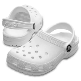 Crocs Kids - Youths Classic Clog K White Sandals NOT RETURNABLE