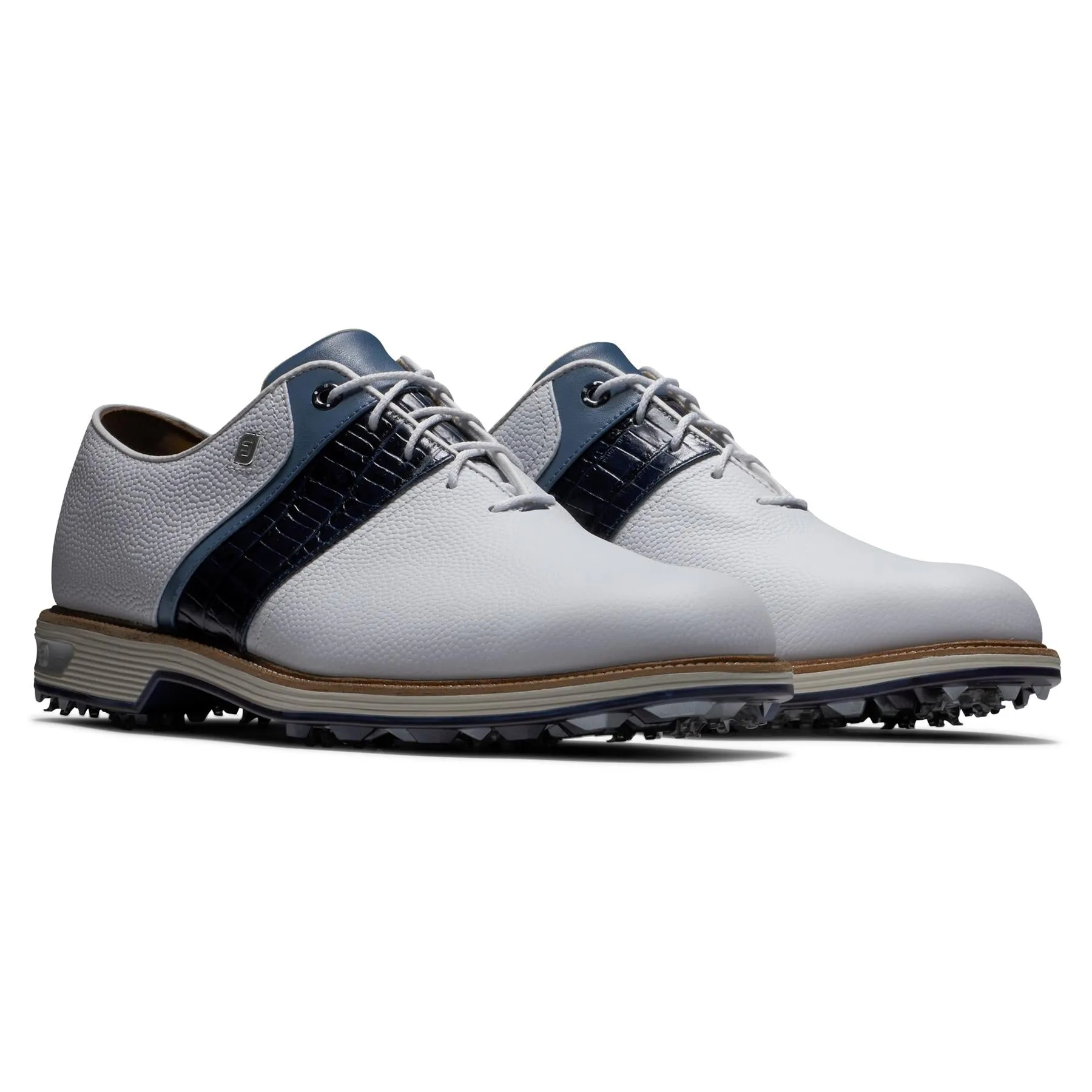 DJ Premiere Cleated Golf Shoe White/Navy - 2024