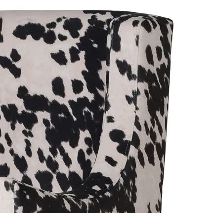 Faux Cow Hide Armchair