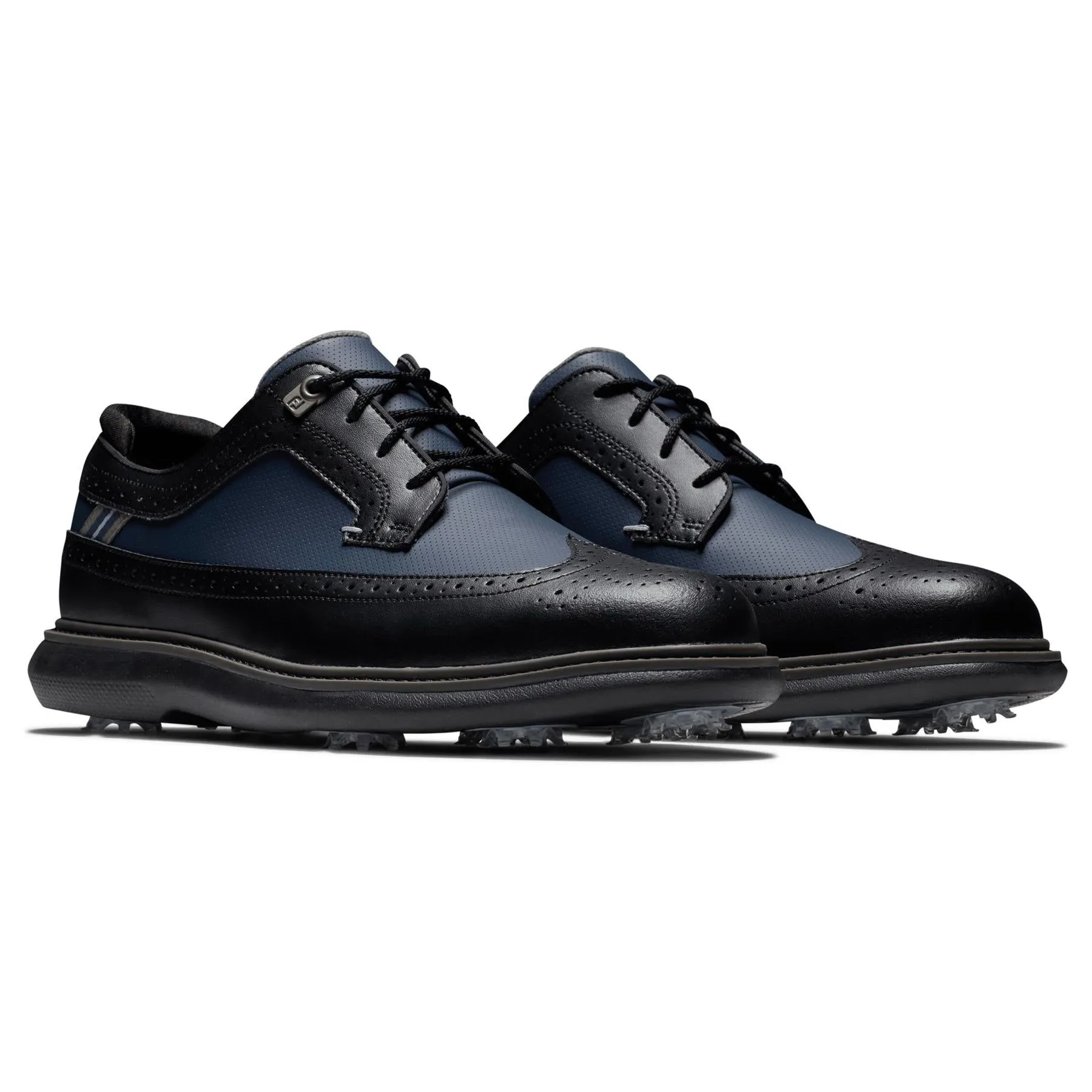 FJ Traditions Wing Tip Golf Shoes Navy/Black/Grey - SS23