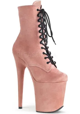 FLAMINGO-1020FS [Pink Suede] | PLATFORM BOOTS [PREORDER]