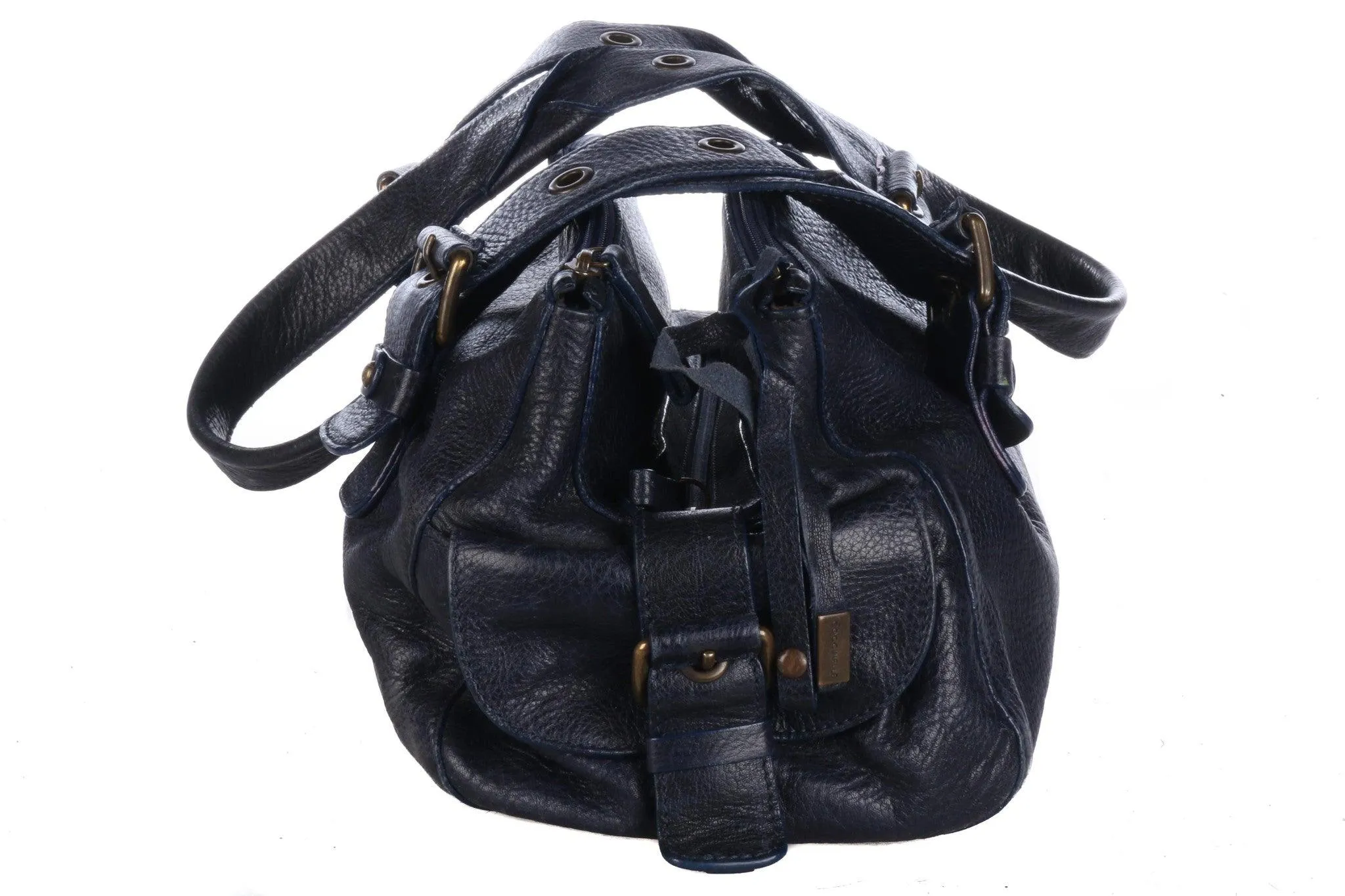 Genuine Coccinelle Leather Dark Blue Handbag