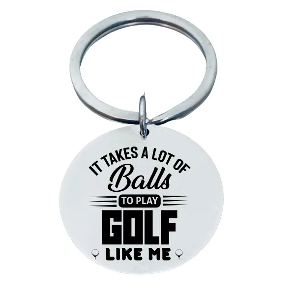 Golf Keychain - It Takes Alot of Balls