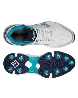 Jazba Sky Drive 101S Cricket Shoes - Steel Spikes - Navy/Teal